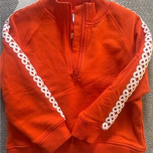 Janie and Jack Vibrant Orange Zip-Up